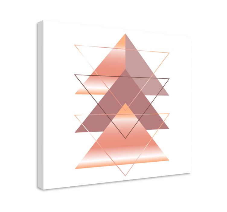 Geometric Triangle Fusion geometric canvas - TenStickers