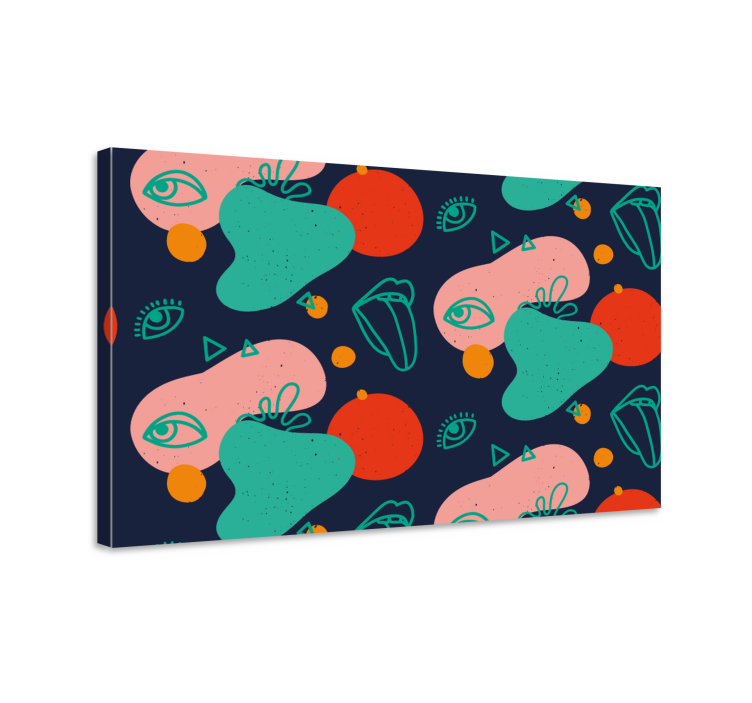 Abstract wall art 1 abstract faces composition - TenStickers