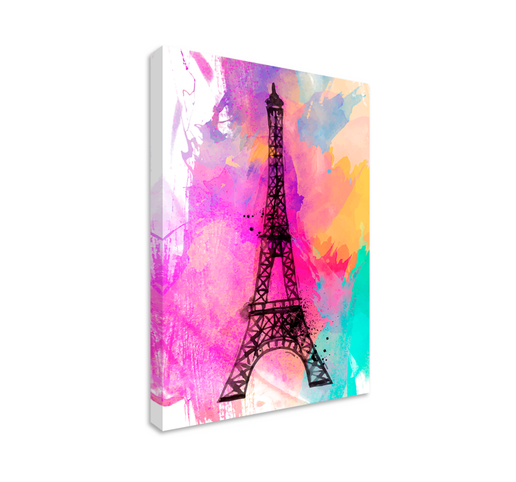 Cityscape wall art eiffel tower silhouette - TenStickers