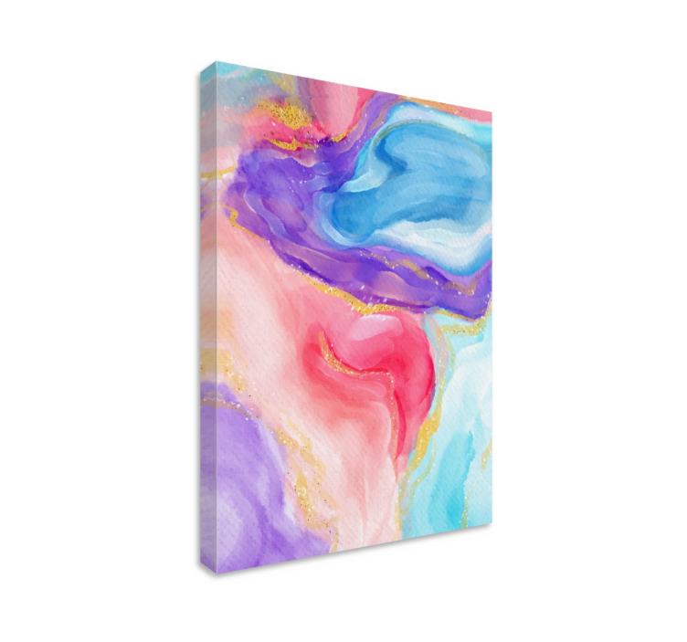 Abstract wall art 1 fluid color flow - TenStickers