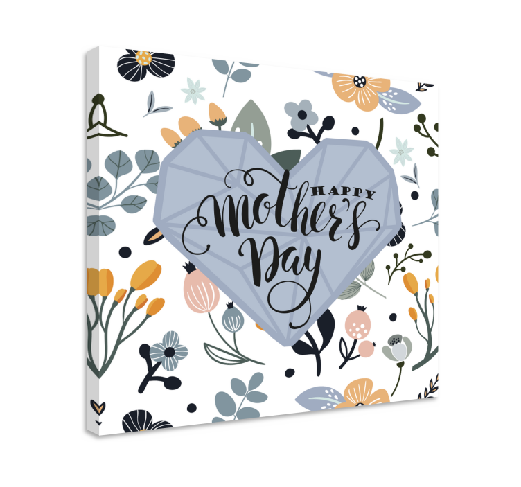 Happy mother's day quote canvas - TenStickers