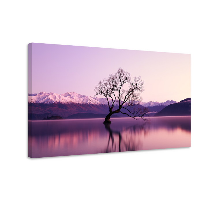 Autumn tree with crows Tree wall art canvas - TenStickers