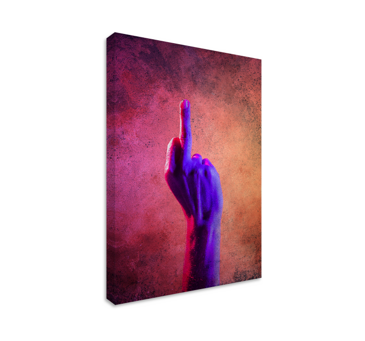 Rustic canvas wall art vivid gesture - TenStickers