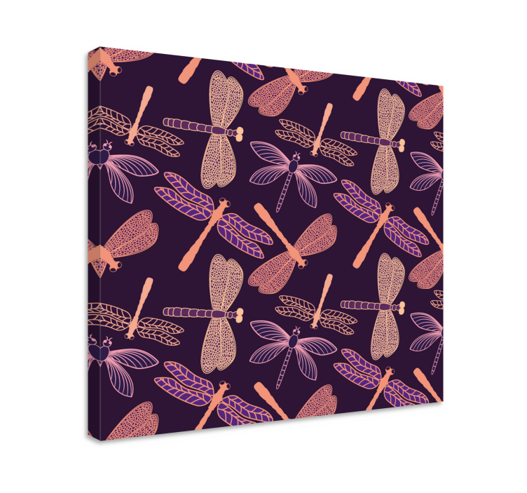 Dragonfly canvas with graceful dragonfly designs - TenStickers