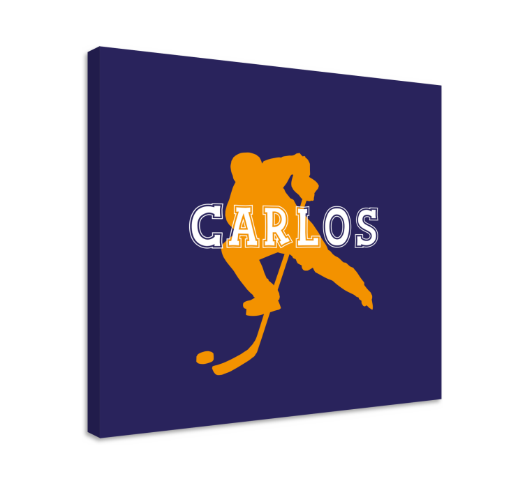 Sports canvas art ice hockey player artwork - TenStickers