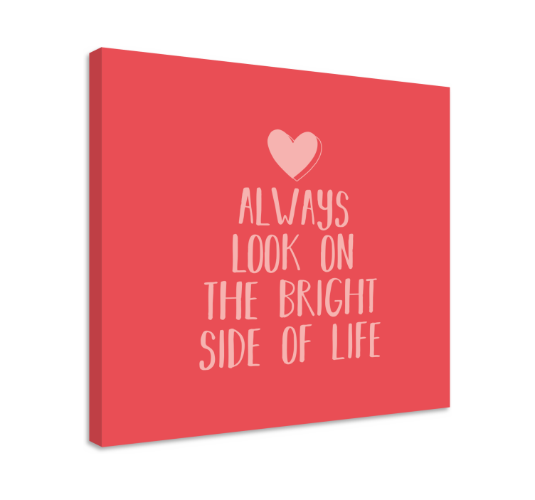 Quote canvas for a bright future perspective - TenStickers