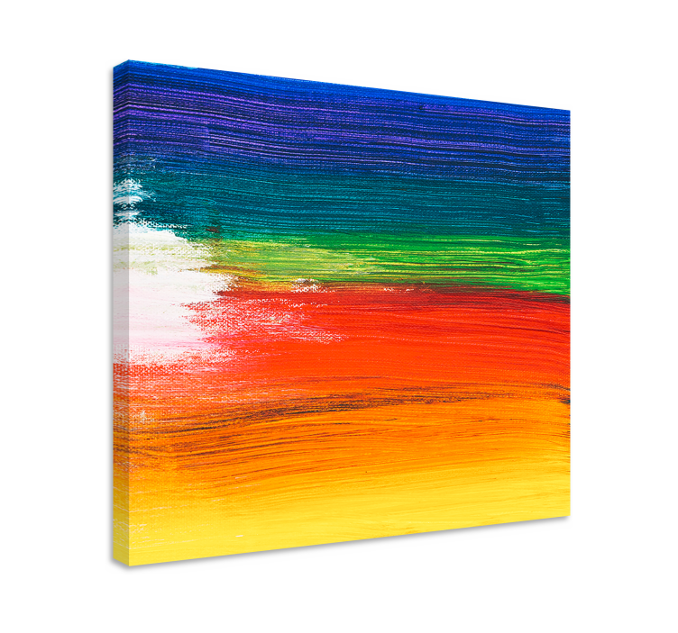 Abstract wall art 1 colorful abstract stripes - TenStickers