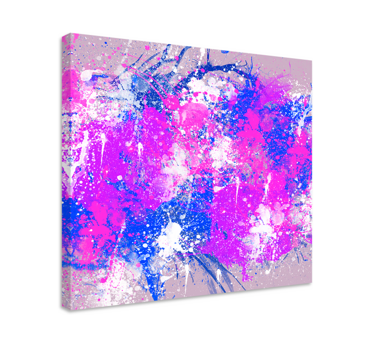 Abstract wall art 1 vibrant abstract splashes - TenStickers