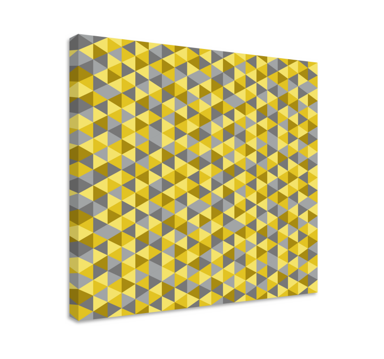 Geometric canvas geometric triangle set - TenStickers