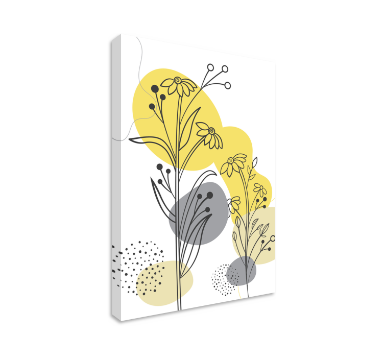 Flowers canvas elegant floral composition - TenStickers