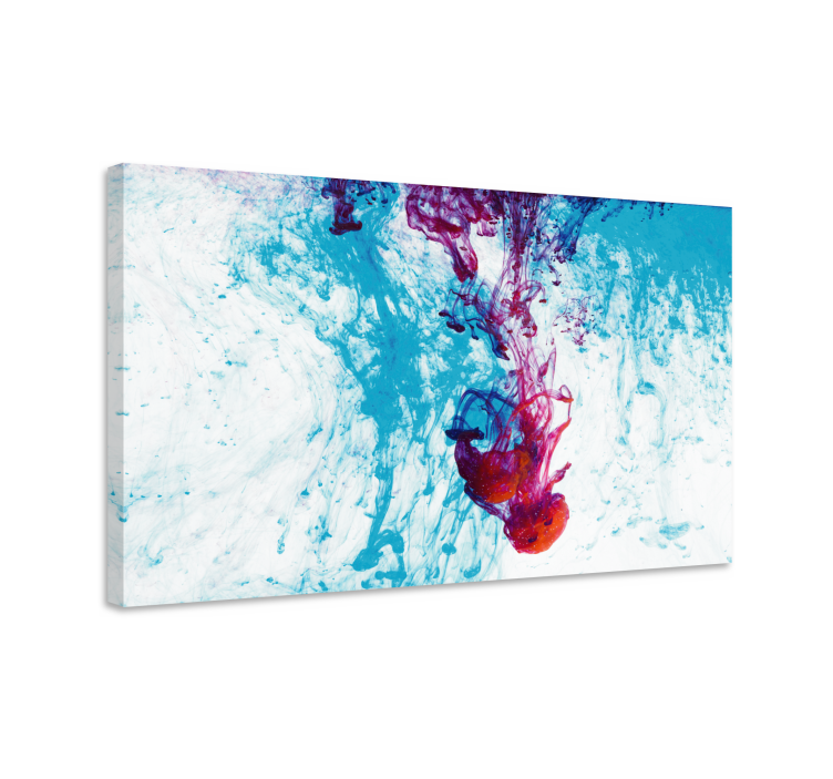 Abstract wall art 1 vibrant color flow - TenStickers