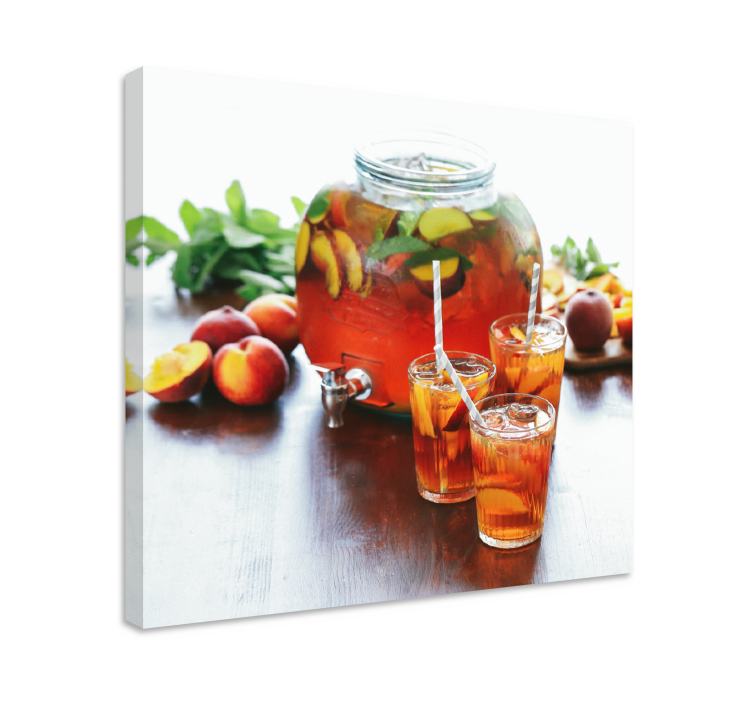 Fruit canvas wall art refreshing nectar drink - TenStickers
