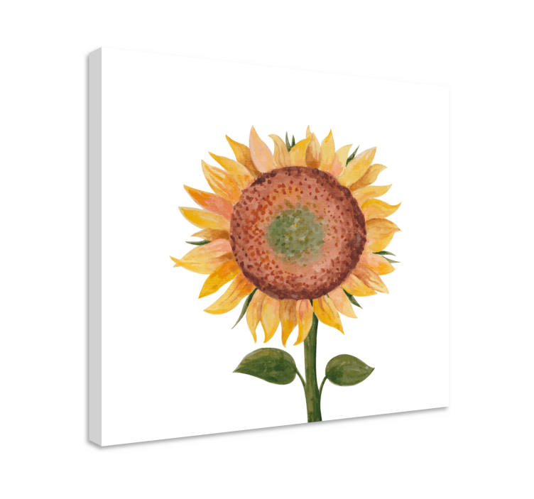 Flowers canvas sunflower artwork - TenStickers
