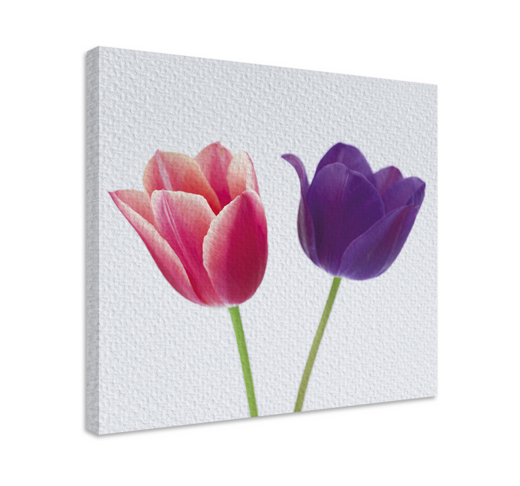 Flowers canvas tulip arrangement art print - TenStickers