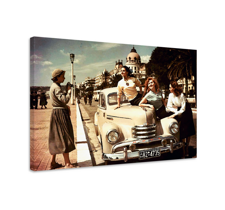 Retro canvas vintage car appeal - TenStickers