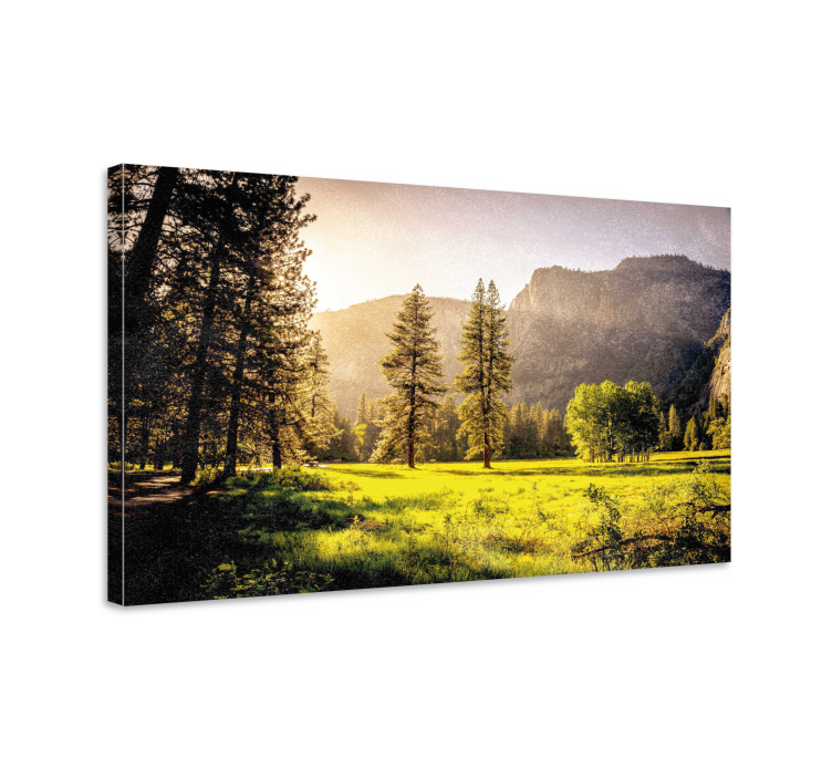 Majestic mountain scenery landscape canvas - TenStickers