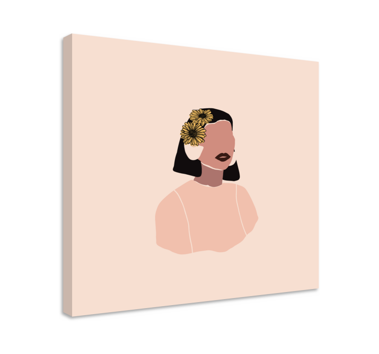 People canvas elegant woman portrait - TenStickers