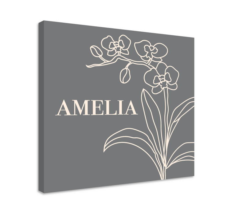 Flowers canvas elegant floral design - TenStickers
