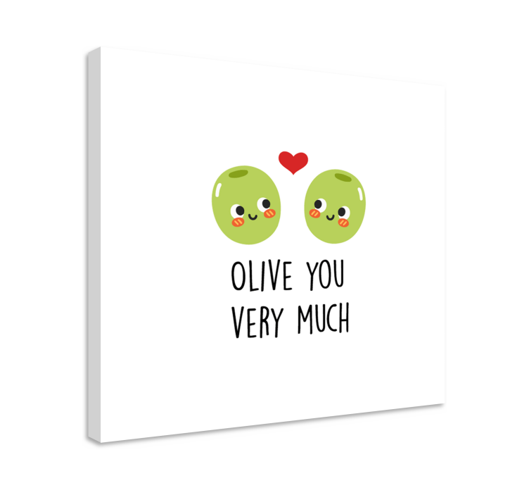 Inspirational wall art olive you together - TenStickers