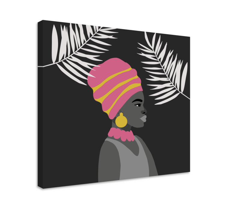 People canvas elegant black woman - TenStickers