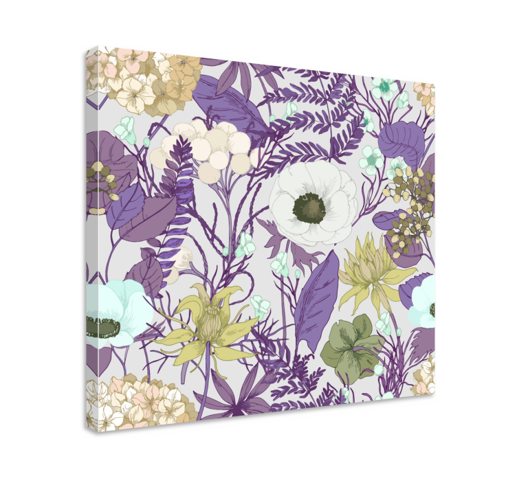 Flowers canvas floral arrangement elegance - TenStickers