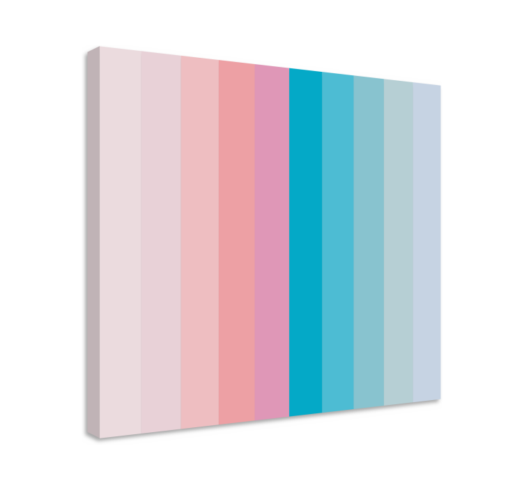Ornamental canvas print in gentle gradient tones - TenStickers