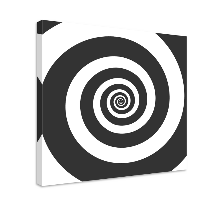 Geometric canvas spiral design - TenStickers