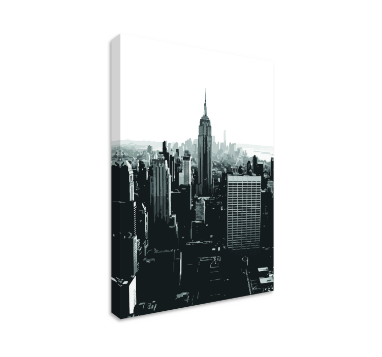 Cityscape wall art empire state view - TenStickers