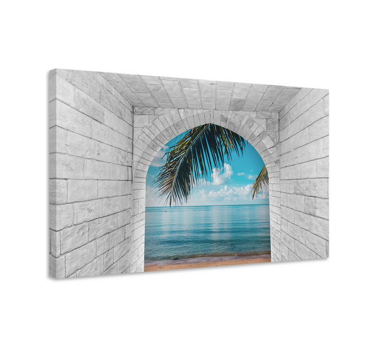 Landscape canvas ocean view arch - TenStickers
