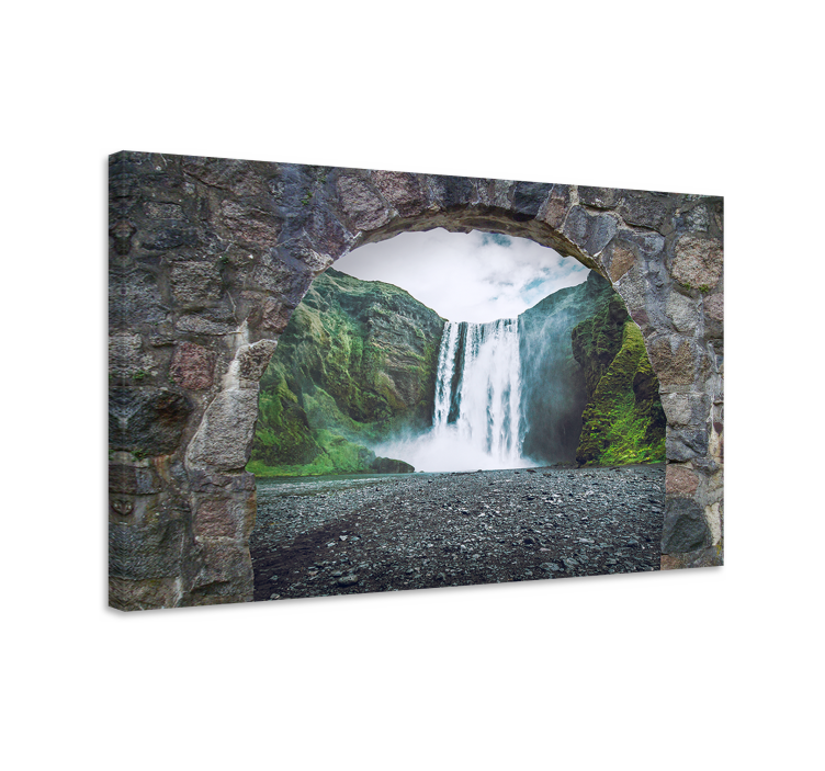Landscape canvas grand waterfall view - TenStickers