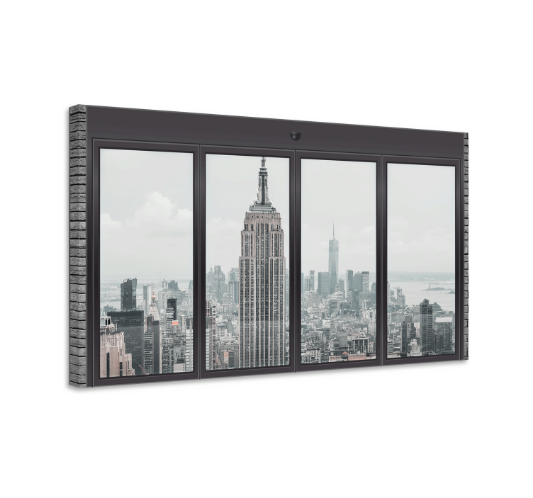 Cityscape wall art empire state viewpoint - TenStickers