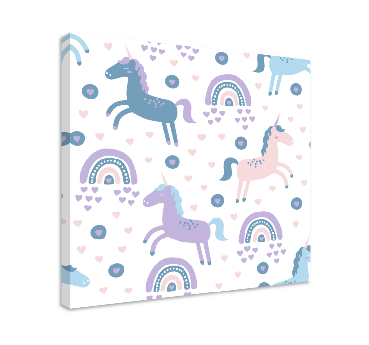 Stag canvas whimsical unicorn designs - TenStickers