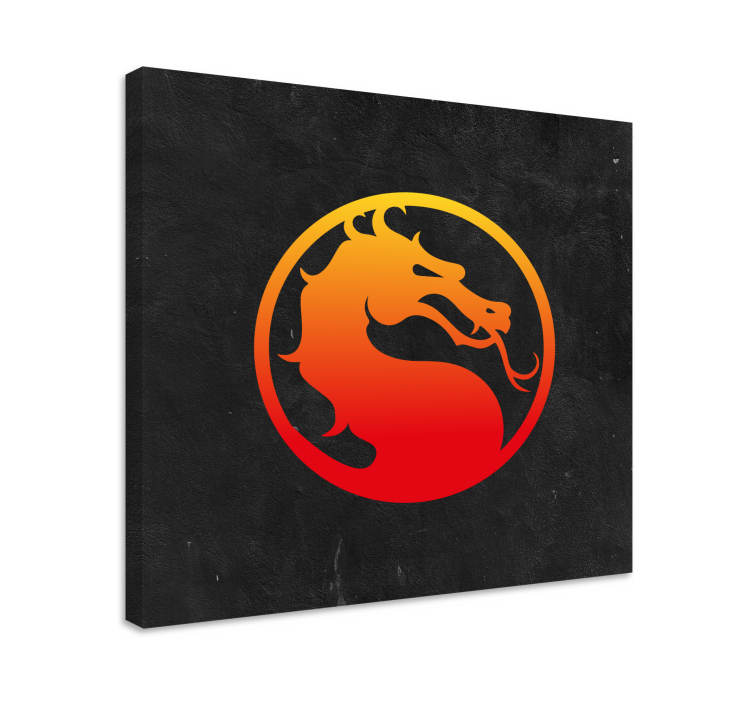 Ninja dragon design teen canvas prints - TenStickers