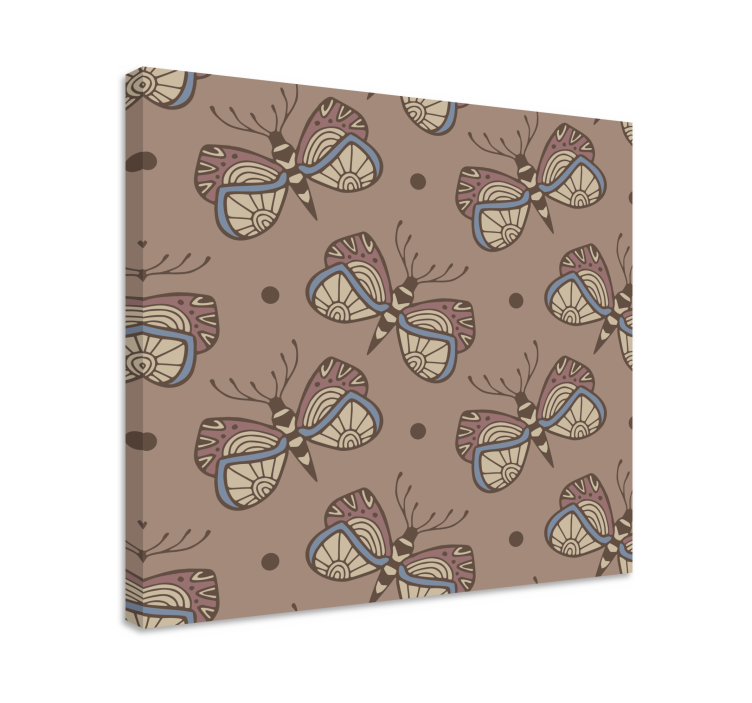 Butterfly canvas with detailed butterfly design - TenStickers