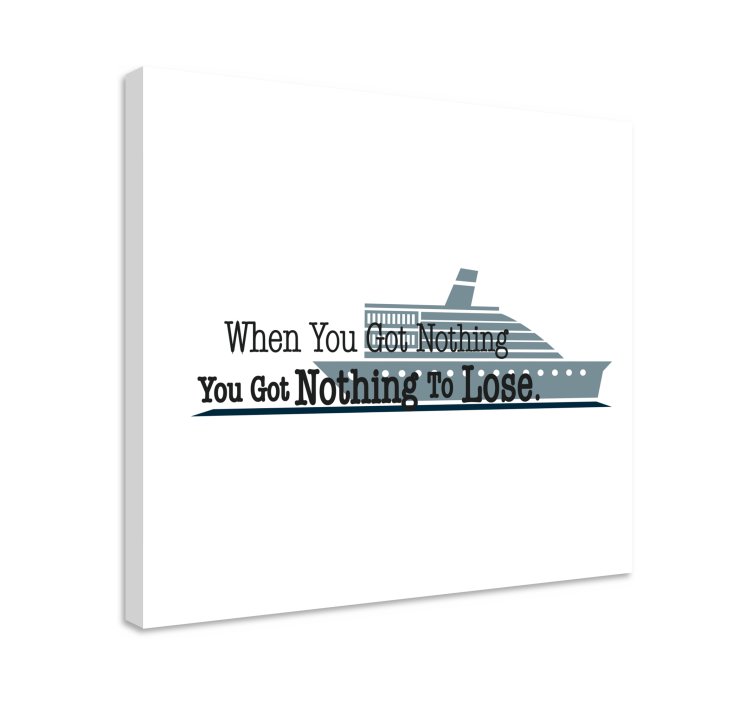 Quote canvas for inspirational nautical saying - TenStickers