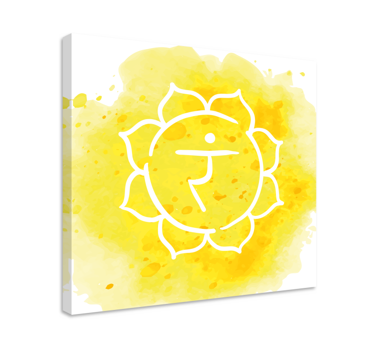 Solar Plexus Chakra Symbol modern canvas - TenStickers