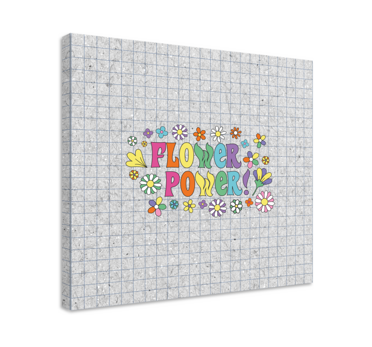 Flowers canvas floral energy design - TenStickers