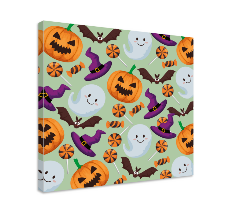 Teen canvas prints fun halloween designs - TenStickers