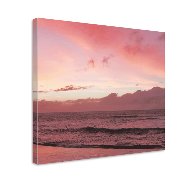 Landscape canvas calming ocean sunset - TenStickers