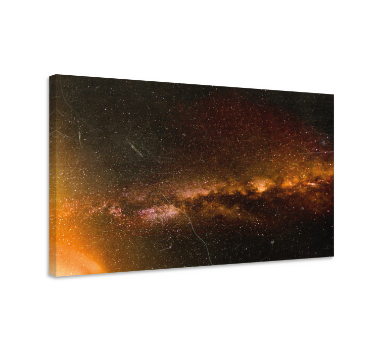 Ornamental canvas print cosmic galaxy scene - TenStickers