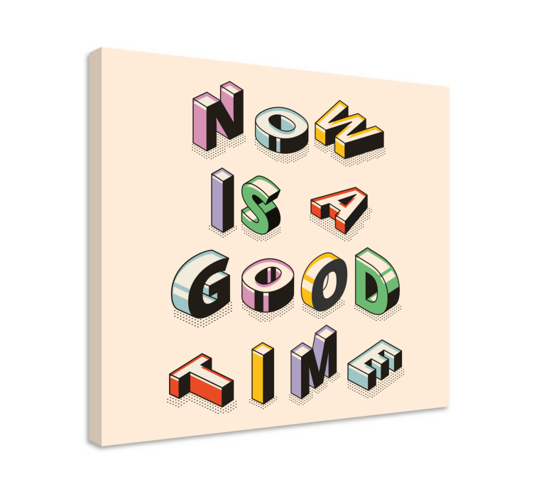 Quote canvas motivational text art print - TenStickers