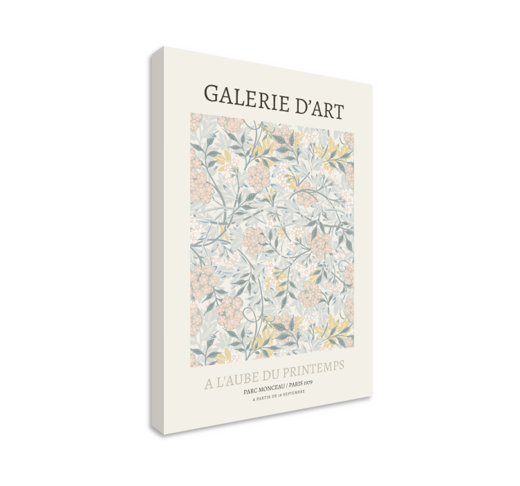 Flowers canvas floral patterns art - TenStickers