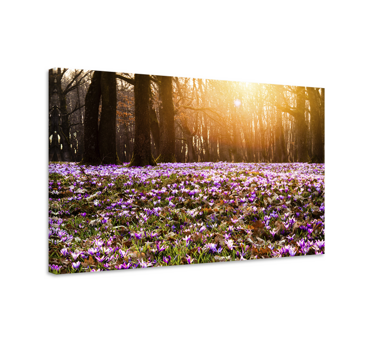 Flowers canvas spring landscape in bloom - TenStickers