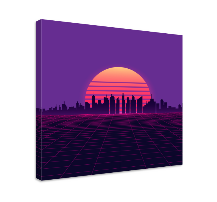 Cityscape wall art inspired by advanced urban landscapes - TenStickers