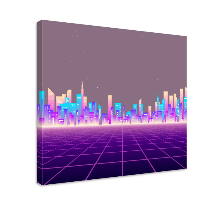 Cityscape wall art sophisticated urban view - TenStickers