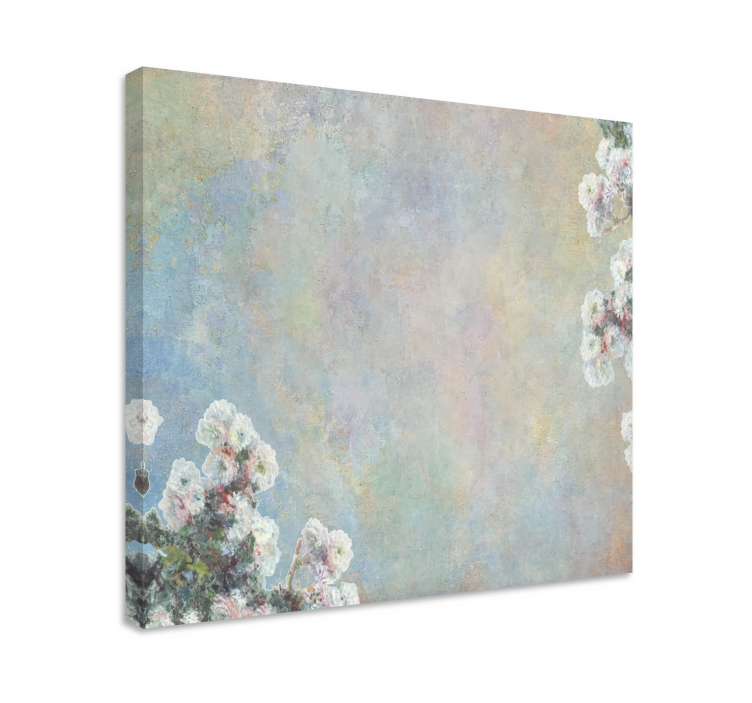 Flowers canvas delicate floral inspiration - TenStickers