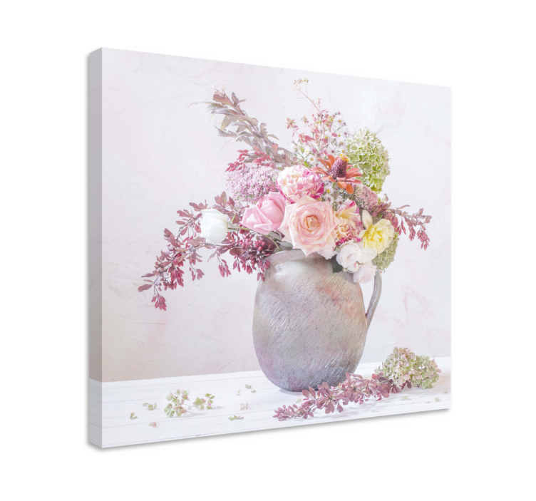 Flowers canvas botanical arrangement elegance - TenStickers