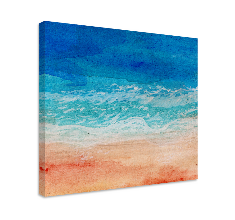 Landscape canvas ocean wave serenity - TenStickers