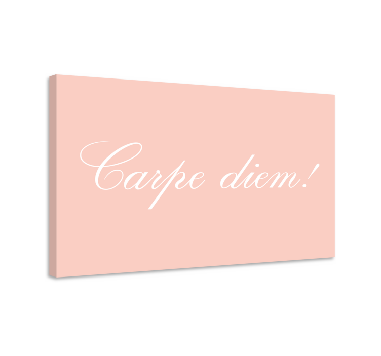 Quote canvas carpe diem motivation - TenStickers
