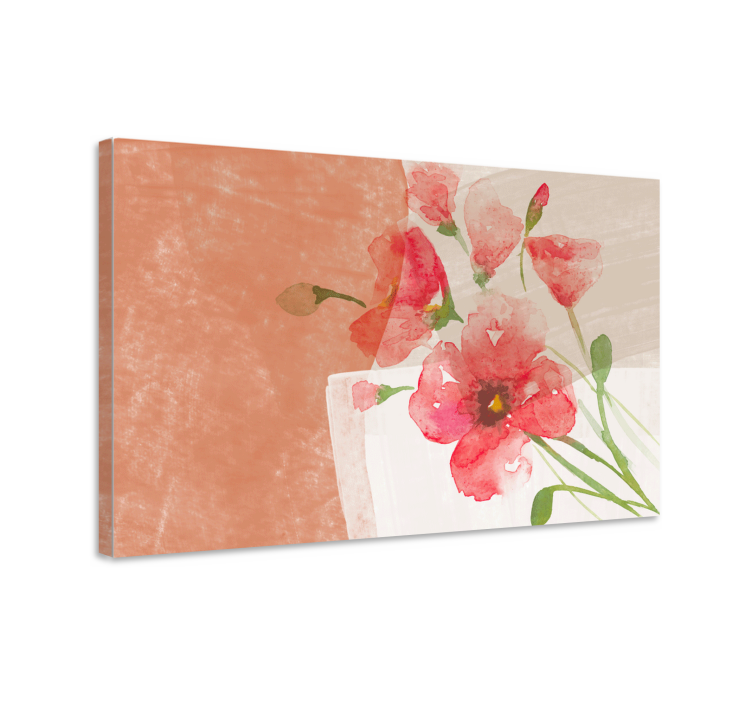 Flowers canvas soft blossom bouquet - TenStickers